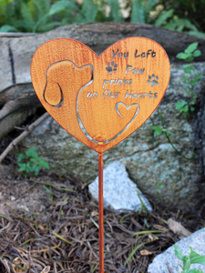 Heart Dog Shape Commemorative <strong>Plaque</strong> <strong>for</strong> <strong>Garden</strong> Decoration Iron Commemorative <strong>Plaque</strong> Plug-in <strong>for</strong> <strong>Garden</strong> Decor Metal Crafts - Product Image 4
