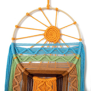 Macramè <span class=keywords><strong>parete</strong></span> appesa giallo Tie-Dye tramonto decorazione della <span class=keywords><strong>parete</strong></span> per arazzo <span class=keywords><strong>soggiorno</strong></span> decorazione della <span class=keywords><strong>parete</strong></span> - Product Image 4