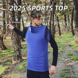 เสื้อกล้ามแนวสปอร์ตสำหรับผู้ชายสไตล์ถักแบบลำลองแห้งเร็ว2025 - Product Image 2