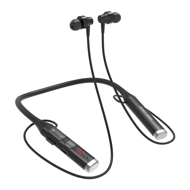 Multi-function Display for Bluetooths+MP3+FM Radio True Wireless In-Ear Earphone with LED Indicator ANC & IPX8 Waterproof