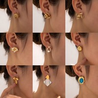 CAIOOCHE Boucles d'Oreilles en Acier Inoxydable Bijoux Fantaisie Mode Prix d'Usine pour Femme et Fille