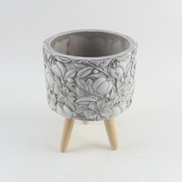 Moule en silicone rond pour pot de fleurs en béton, pour plante succulente, vase fait main, maison et jardin, moule en ciment