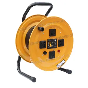 Best price cord reel with 4 outlets heavy duty cable reel