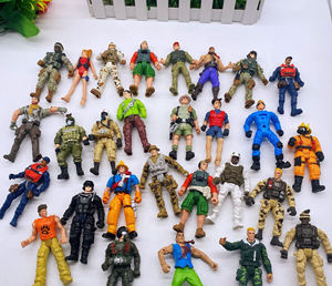 Pas cher 10cm Style Aléatoire Mains Mobiles Pieds Militaire En Plastique Soldat <span class=keywords><strong>Pompier</strong></span> Explorateur Pirate SWAT Jouet Figurines - Product Image 2