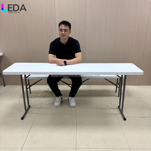 LEDA, venta al por mayor, precio barato, alta calidad, jardín, boda, evento, mesa blanca, <span class=keywords><strong>resina</strong></span>, mesa plegable al aire libre y silla para eventos - Product Image 2