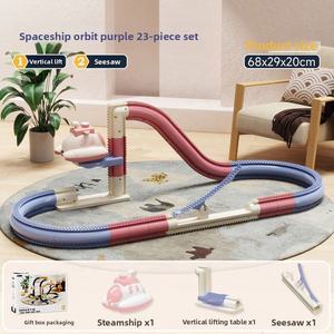 Modèle éducatif d'aventure en bateau à vapeur, jouet pour enfant, bloc de construction, camion, voiture, trains ferroviaires, 23 pièces, 73 pièces - Product Image 4