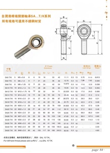 Rotule à rotule en acier chromé forgé de haute qualité Sa8t/k, filetage mâle/femelle 10 mm, rotule à œil de poisson gauche/droite, haute précision - Product Image 3