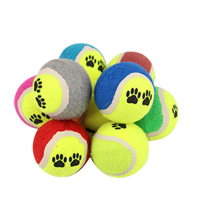 Fabrika çevre dostu yumuşak doğal kauçuk tenis topu doldurulmuş hayvan köpek oyuncak toptan çeşitli renk 2.5 "<span class=keywords><strong>Pet</strong></span> tenis topu - Product Image 1