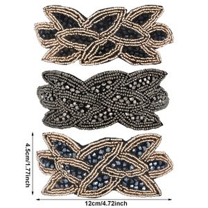 Bandeaux à clapet des années 1920 pour femmes des années <span class=keywords><strong>20</strong></span> Vintage casque strass perlé feuille <span class=keywords><strong>bandeau</strong></span> accessoire de <span class=keywords><strong>cheveux</strong></span> - Product Image 4