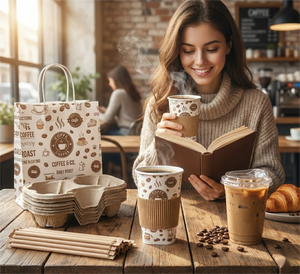 Square Bottom Paper Coffee <b>Cup</b> <b>Disposable</b> Takeaway <b>Cup</b> for Hot Drink Cafe Packaging Vaso Gobelet Becher - Product Image 5