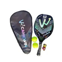 Racchetta da Tennis da spiaggia professionale in fibra di carbonio più venduta con borsa racchette da Tennis da spiaggia personalizzate di nuova progettazione