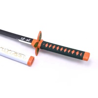 Espada de Juguete de Bambú de Anime Demon Slayer Kochou Shinobu, Disponible en Stock, Bajo Precio, S White Saya Cosplay, 26'', Unisex
