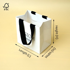 Sacs cadeaux personnalisés avec logo, taille personnalisée, sacs cadeaux imprimés, petits sacs cadeaux avec votre propre logo - Product Image 2