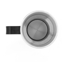 Tasse chauffante pour voiture 12V, tasse chauffante pour voiture, tasse à café électrique de voyage en acier inoxydable 450 ml (14 oz) Mug isotherme chauffant pour la conservation