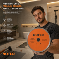 Lame de scie diamantée OEM en gros pour entrepreneur, 180 mm, pour la découpe de carreaux de porcelaine à volume élevé, disque fritté, kit d'outils en boîtes