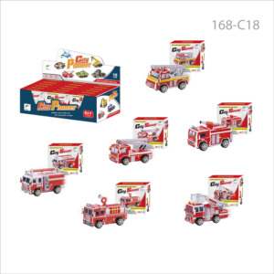 HTL 3D DIY Puzzle en papier Véhicule de construction Jouet Puzzle Mini Avion <span class=keywords><strong>Camion</strong></span> Modèle de puzzle à rétrofriction Jouet éducatif - Product Image 1