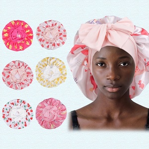 Bonnets de nuit <span class=keywords><strong>en</strong></span> <span class=keywords><strong>satin</strong></span> de soie à une seule couche avec logo personnalisé SOLPOP pour la protection des <span class=keywords><strong>cheveux</strong></span> des femmes - Product Image 1
