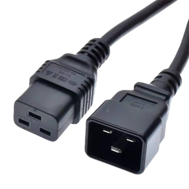 Wholesale American Standard Three Core C19 to C20 Power Extension Cable 12AWG Power Cord