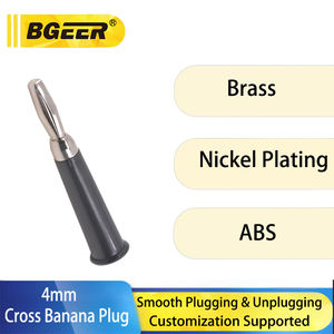 4 मिमी केले प्लग कनेक्टर, शुद्ध तांबा निकल प्लेटेड, स्पीकर और ऑडियो के लिए इन्सुलेट परीक्षण - Product Image 4