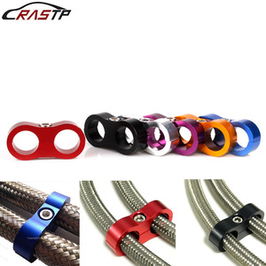 Aluminum <b>Hose</b> <b>Clamp</b> AN4 Blue 4Pcs For Automotive Oil Pipe Fixing - Product Image 5