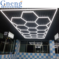 Éclairage de travail professionnel pour garage à LED 6500K Lumière LED hexagonale pour atelier automobile Garage moderne Lampe de gym