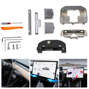 ขายึดปรับจอแสดงผล Tesla รุ่น LKT103 ทำจากอะลูมิเนียมอัลลอยด์และ ABS แบบหมุนได้ สำหรับหน้าจอสัมผัสระบบนำทางกลางของรถยนต์รุ่น 3 และ Y - Product Image 1
