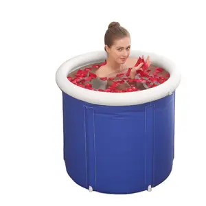75*75cm 휴대용 접이식 스파 gonflable icebath 목욕 배럴 뜨거운 튜브 욕조 성인