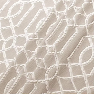 3D dập nổi hình học vải polyester rèm cửa tắm hiện đại sang trọng thanh lịch phong cách khách sạn không thấm nước tắm Rèm cho phòng tắm - Product Image 4