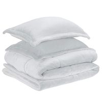 Ensemble de couette polaire épaisse et moelleuse, ensemble de literie Super confortable et chaud pour l'hiver, ensemble de couette double 2 pièces