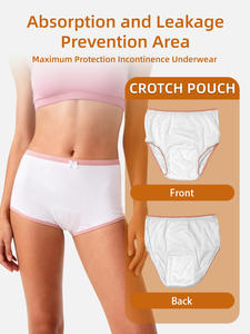 Многоразовые тонкие трикотажные трусы для взрослых с логотипом на талии - Product Image 2