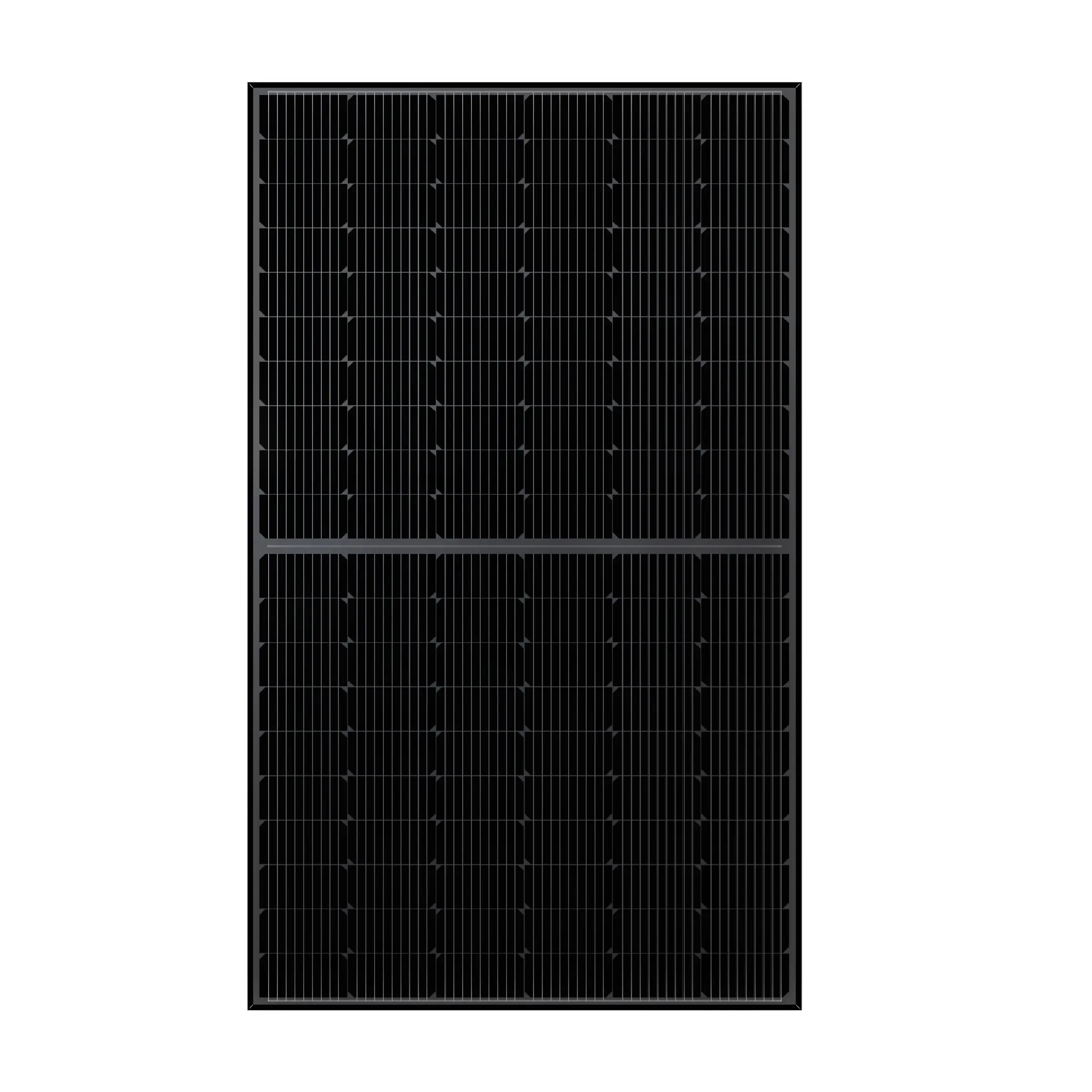 Lgi lr-410w panel surya bingkai hitam pv hi-mo4 modul 425w 430w untuk atap rumah pemasangan pasar Italia