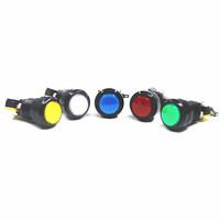Tombol Mesin Game Arcade Bulat Pipih Plastik Chilong 30mm dengan Washer