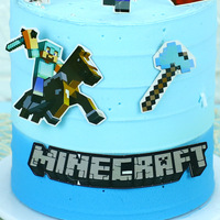Pixel-Style Videospiel Tortendekoration für Jungen Mädchen Geburtstag Gaming-Thema Geburtstagstorten-Dekorationen