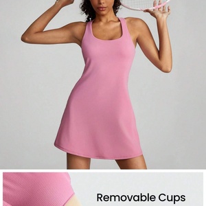 Vestido Ligero de Verano Antideslizante con Pantalones Cortos Integrados y Bolsillo, para Pickleball, Fitness, Yoga y Tenis de Bajo Impacto - Product Image 3