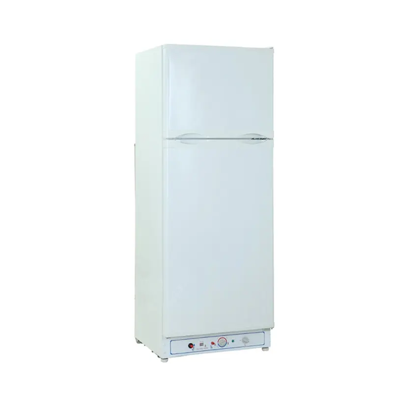 Smad सफेद घरेलू उपयोग 2 दरवाजा एल. पी. गैस अवशोषण फ्रिज रेफ्रिजरेटर