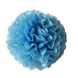 कागज पोम के रंग ऊतक फूल जन्मदिन समारोह शादी पार्टी हेलोलीन क्रिसमस आउटडोर फांसी की सजावट - Product Image 2