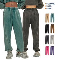 Celana Jogger Rajut Distressed Motif Batik 420G 8 Warna Populer, Bahan Katun 100% Berkualitas Tinggi Hasil Cuci, Gaya Basic