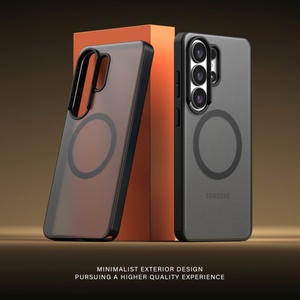 Étui de téléphone magnétique mat pour <span class=keywords><strong>Samsung</strong></span> <span class=keywords><strong>Galaxy</strong></span> S26 Ultra, pour <span class=keywords><strong>Samsung</strong></span> <span class=keywords><strong>S</strong></span> 25 Ultra, sensation de peau, protection intégrale anti-chute - Product Image 5