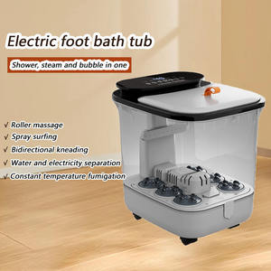 전기 가열 발 목욕 스파 그릇 새로운 기술 롤러 일정한 버블 페디큐어 분지 발 흡수 욕조 마사지 - Product Image 3
