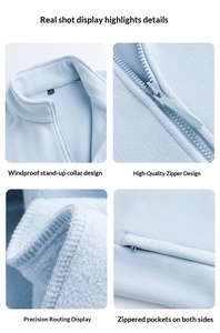 Nouvelle Collection Automne 2026 – <span class=keywords><strong>Veste</strong></span> <span class=keywords><strong>Polaire</strong></span> Unisexe Imprimée Décontractée et Chaude pour Couples, Couleur Unie, Tendance - Product Image 6