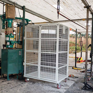 Chariot à palettes en treillis métallique durable, <span class=keywords><strong>conteneur</strong></span> <span class=keywords><strong>logistique</strong></span> pour l'espace de stockage en Europe, fournisseur OEM - Product Image 4