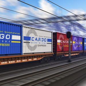 Puerta <span class=keywords><strong>de</strong></span> fábrica <span class=keywords><strong>de</strong></span> transporte multimodal confiable Servicio <span class=keywords><strong>de</strong></span> envío DDP Sea Air Train Alemania Países Bajos Focused Railroad Express - Product Image 3