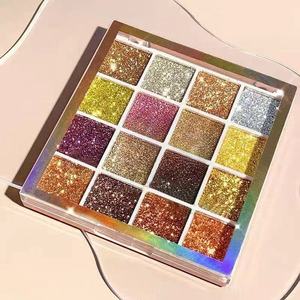 Bán Buôn 16-Màu Long Lanh <span class=keywords><strong>Eyeshadow</strong></span> Palette Với Silicone Bột Matte Kết Thúc Lâu Dài Công Thức Ăn Chay Tùy Chỉnh Bao Bì - Product Image 3