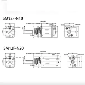 Shengma Motor N20 고속 고토크 고출력 DC 3V 6V 장수명 카본 브러시 마이크로 기어 모터 (금속 기어 박스 포함)