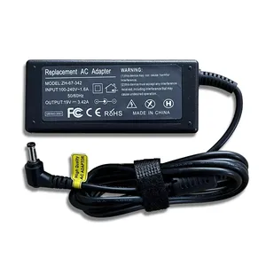 <span class=keywords><strong>Cargador</strong></span> Adaptador de Corriente Alterna para <span class=keywords><strong>Portátil</strong></span> <span class=keywords><strong>Asus</strong></span> X401A X550c A450c Y481 X501la X551c V85 A52f X555, 19V 3.42A 65W, 5.5X2.5mm - Product Image 1