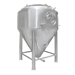 500L 1000L 2000L côté trou d'homme isolé grand fermenteur cuve de fermentation industrielle à vendre