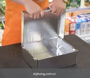 Caixas de papelão para frutos do mar, carnes congeladas, caixa de transporte com corrente fria, logotipo personalizado, caixas de transporte isoladas