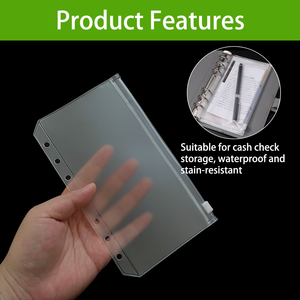 Cartella Portadocumenti in PVC Trasparente A4 A5 A6 con Cerniera, Organizzatore per Budget e Contanti, Raccoglitore per Carte - Product Image 3