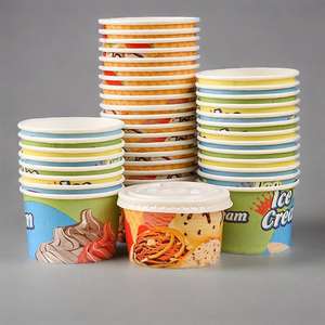 Vasos de Papel Biodegradables al 100% para Alimentos, Ecológicos, Desechables, de 2.5oz, 4oz y 8oz, para Helados, Precio de Fábrica - Product Image 4