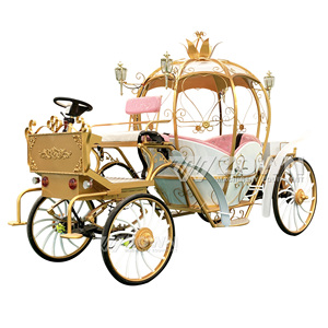 Cute Mini Pumpkin Carriage Compact Sightseeing Cart for Kids Playground Kindergarten & Family Entertainment - Product Image 6